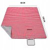 Pikniková deka károvaná červená 150x80 C