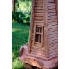 Záhradný veterný mlyn vo farbe teak 135cm