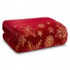 Deka s vianočným motívom červená 150x200