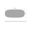 TABLO TABLE TOP OVAL OAK