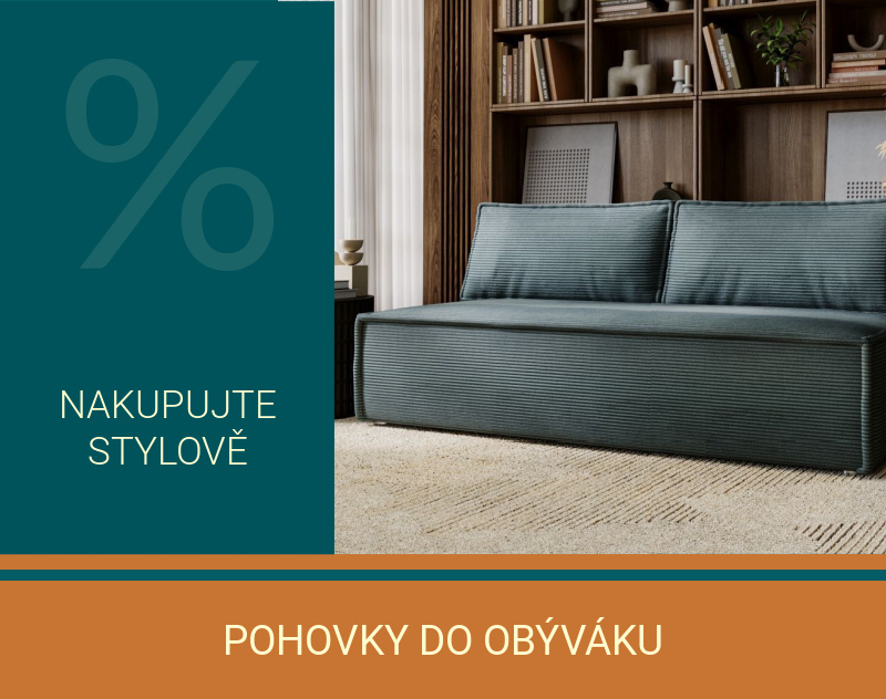 Rozkládací pohovky do obýváku s extra sleou a dopravou zdarma