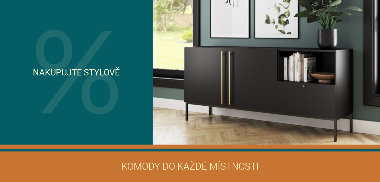 Komody do obýváku, na chotbu či do ložnice s extra slou a dopravou zdarma