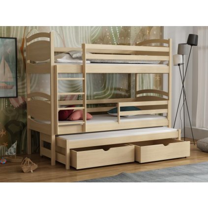 Dětská patrová postel pro 3 - Tornádo 2