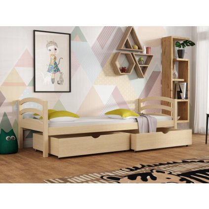 Dětská postel s úložným prostorem Tornádo