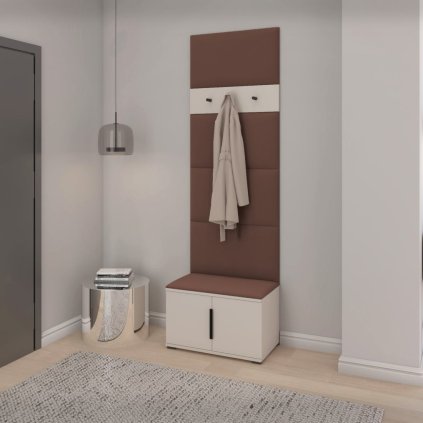 Elegantní, moderní předsíňová stěna Bianco