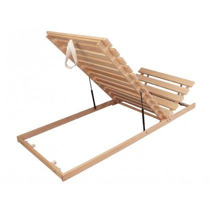 Pevný bukový laťkový rošt Compact - přední výklop