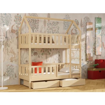 Domečková patrová postel Aurelia