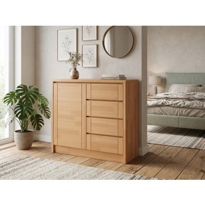 Komoda Timo I - masiv buk