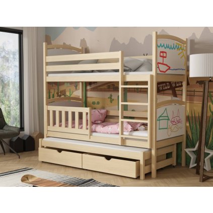 Dětská patrová postel pro 3 - Florida
