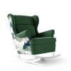 Houpací křeslo Lorenzo - Tmavě zelená