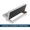Rozkládací pohovka Asmara - úložný prostor