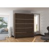 Šatní skříň s posuvnými dveřmi Spectra - 180 cm - Choco