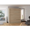Šatní skříň s posuvnými dveřmi Spectra - 180 cm - Sonoma