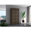 Šatní skříň s posuvnými dveřmi Riva - 100 cm - Choco