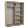 Šatní skříň s posuvnými dveřmi Kolorado - 150 cm - vnitřní uspořádání