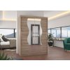 Šatní skříň s posuvnými dveřmi Renzo - 150 cm - Trufla