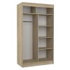 Šatní skříň s posuvnými dveřmi Karen - 120 cm vnitřní uspořádání