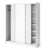 Bílá šatní skříň s posuvnými dveřmi Biancco - 180 cm