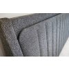 Levitující postel Ulf 160x200 cm - masiv buk 4 cm (Moření Visby - buk Palisander, Rozměr 160x200, Čalounění - Visby Trinity 16)