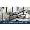 Rohová sedací souprava Kairos - ulozny prostor