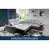 Rohová sedací souprava Federico - rozklad