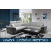 Rohová sedací souprava Federico - ulozny prostor