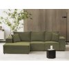 Rohová sedačka do L Lea - Olivová 37 levá