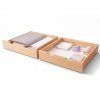 Box pod postel 100x80 cm s bílou HDF deskou