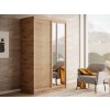Šatní skříň s posuvnými dveřmi Delia - 120 cm dub artisan