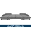 Rozkládací sedací souprava do U Gabon ukázka rozkladu