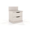 noční stolek z masivu borovice Arhus 2s bílá