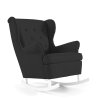 Černé houpací křeslo