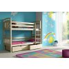Patrová postel do dětského pokoje se šuplíky a rošty Adaš