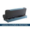 Rozkládací pohovka - úložný prostor