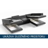 Rozkládací sedací souprava do U - úložný prostor