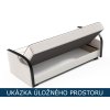 Rozkládací pohovka - úložný prostor