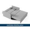 Malá rozkládací pohovka - rozklad