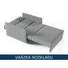 Rozkládací křeslo - rozklad