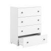 Dětská komoda Amore - bílá/šedá
