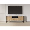 Moderní TV stolek - dub artisan/černá