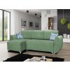 Zelená rohová sedačka