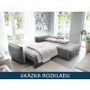 Rozkládací sedací souprava do L