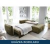 Rozkládací sedací souprava do L