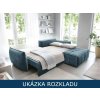 Rozkládací sedací souprava do L