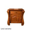 Noční stolek Ludvík - masiv borovice levý