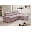 Rozkládací rohová sedačka - růžová