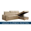 Rozkládací sedací souprava - úložný prostor
