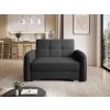 černé rozkládací křeslo s úložným prostorem