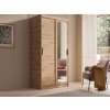 Šatní skříň s posuvnými dveřmi a zrcadlem Hailey - 100 cm