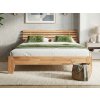 Manželská postel 180×200 přírodní buk z masivu Bigoli
